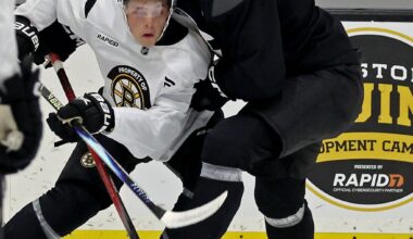 With Bruins on hold for now, James Hagens focusing on Boston College