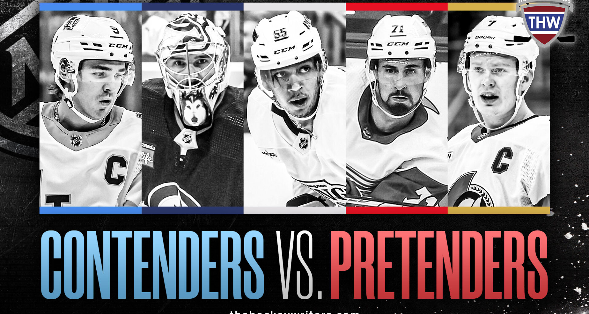 Contenders vs. Pretenders Clayton Keller, Connor Hellebuyck, Quinton Byfield, Dylan Larkin, and Brady Tkachuk