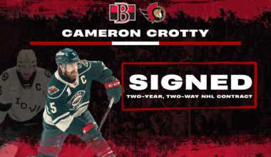 Senators sign former Iowa captain Cam Crotty to two-year, two-way NHL contract – Belleville Sens