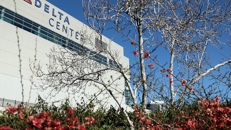 Utah Jazz Utah Mammoth Delta Center 2025-26 season...