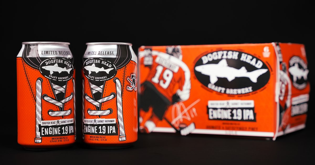 Dogfish Head teams up with Flyers' Garnet Hathaway to brew Engine 19 IPA