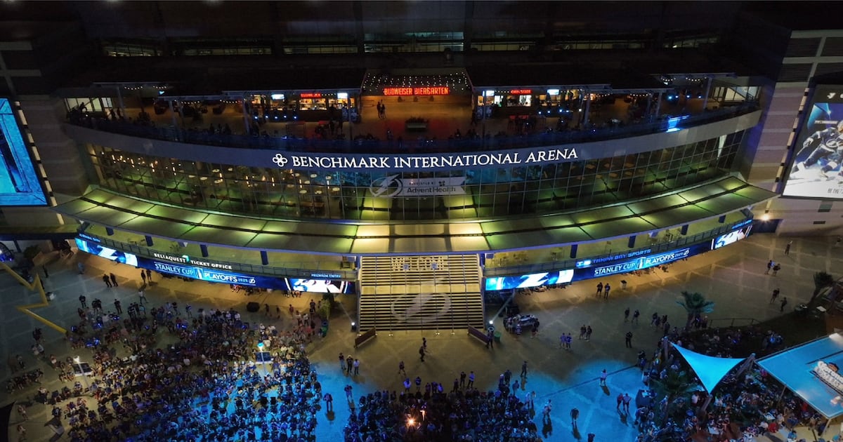 Tampa Bay Lightning sell arena naming rights to M&A firm Benchmark International in 10-year deal