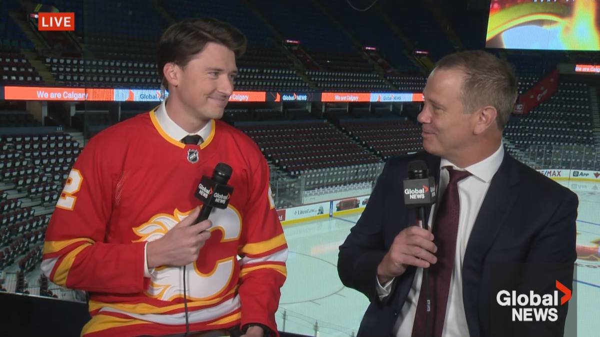 Click to play video: 'Flames GM Craig Conroy on new young talent, expectations for the season'