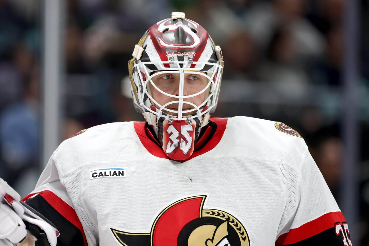 Linus Ullmark’s health under the microscope in Senators’ playoff chase