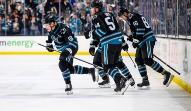 San Jose Barracuda celebrate a goal.
