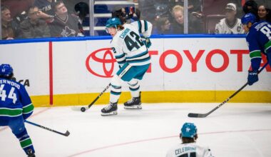 San Jose Sharks defenseman Luca Cagnoni