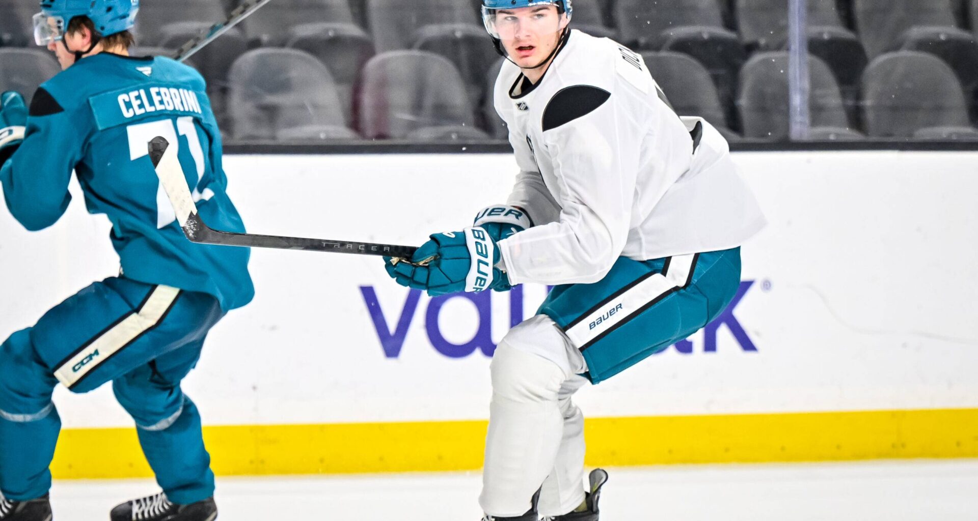 San Jose Sharks defenseman Sam Dickinson