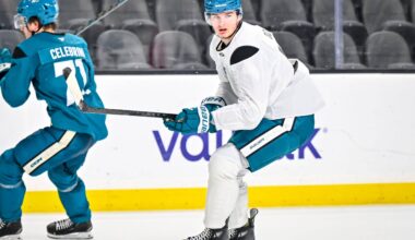 San Jose Sharks defenseman Sam Dickinson