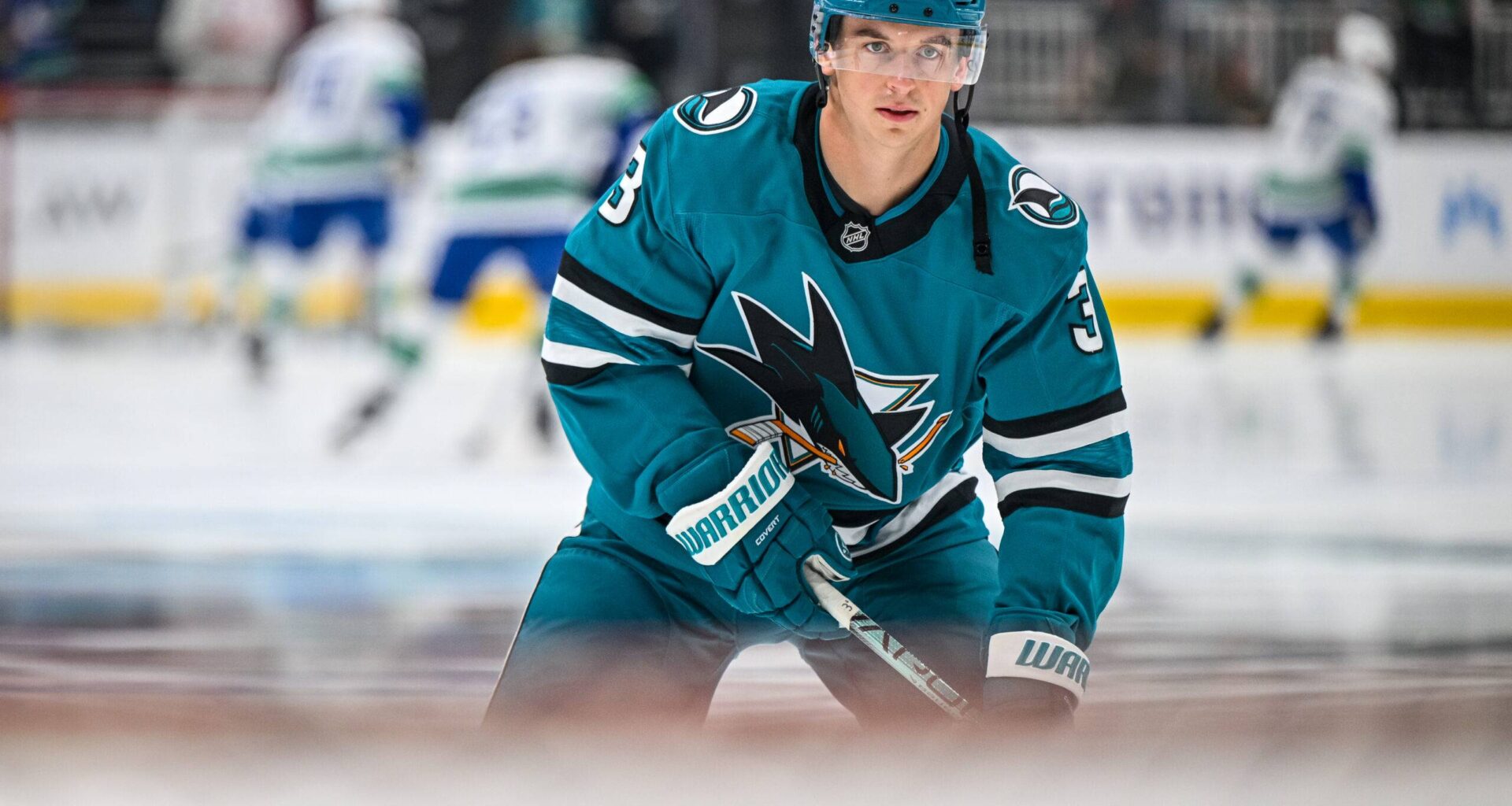 San Jose Sharks defenseman Henry Thrun