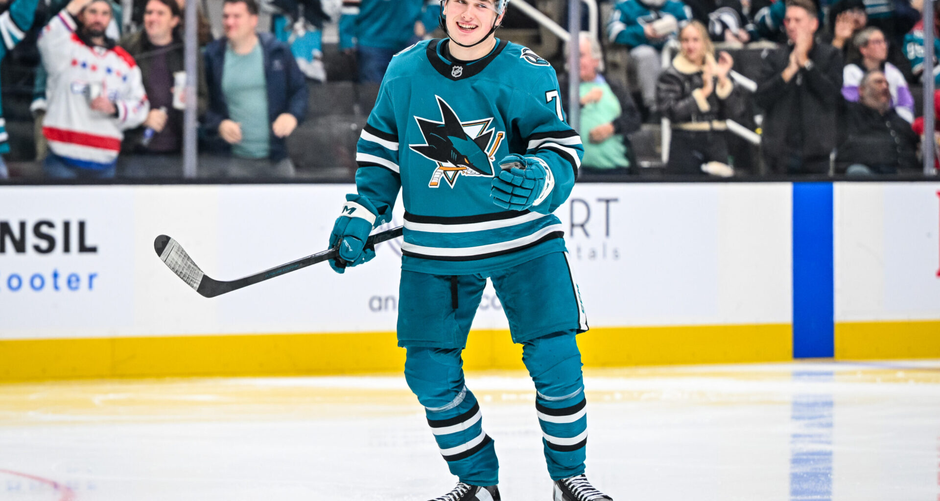 San Jose Sharks forward Macklin Celebrini
