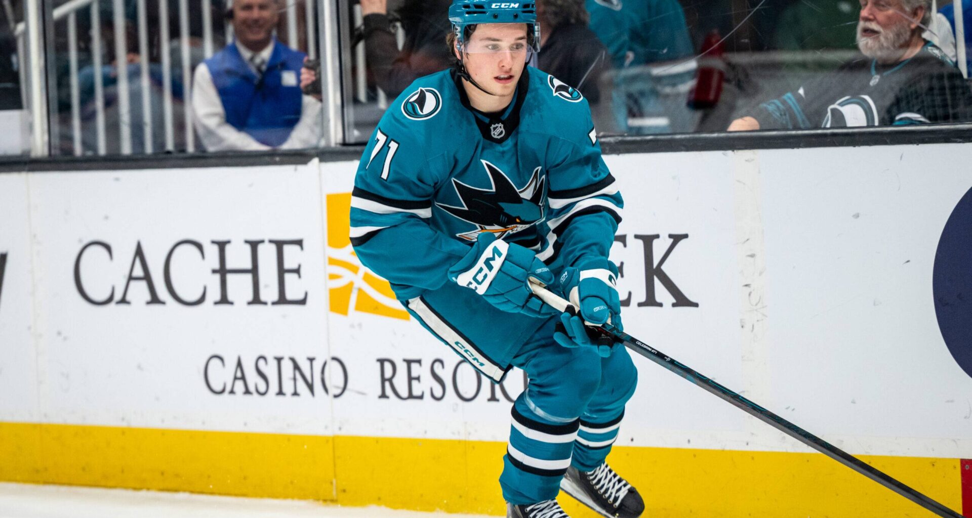 San Jose Sharks forward Macklin Celebrini
