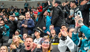 San Jose Sharks fans cheering a goal?