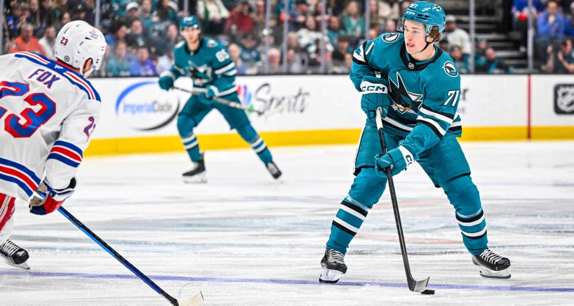 San Jose Sharks forward Macklin Celebrini