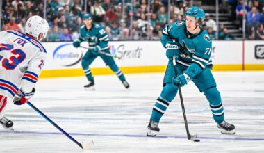 San Jose Sharks forward Macklin Celebrini