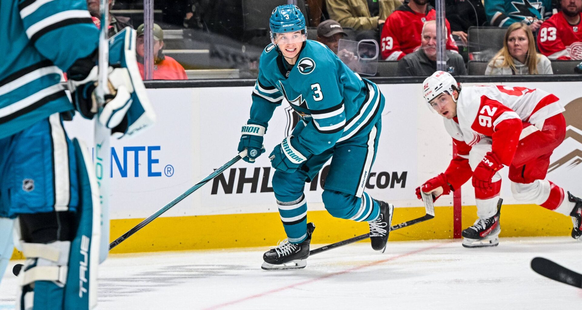 San Jose Sharks defenseman Henry Thrun.