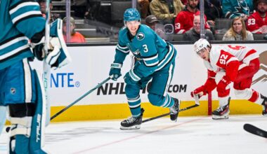 San Jose Sharks defenseman Henry Thrun.