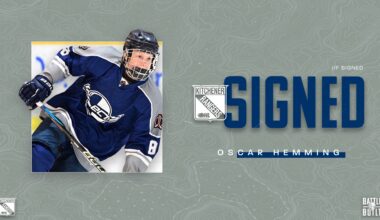Press Release: Kitchener Rangers Announce Signing of Oscar Hemming