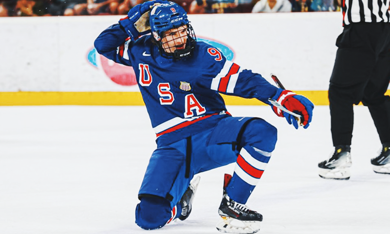 Bogas, Hextall, Zielinski Help U.S. Capture Hlinka Gretzky Cup