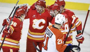Flames’ Jonathan Huberdeau finally comfortable, producing in Calgary: ‘Feel more like myself’