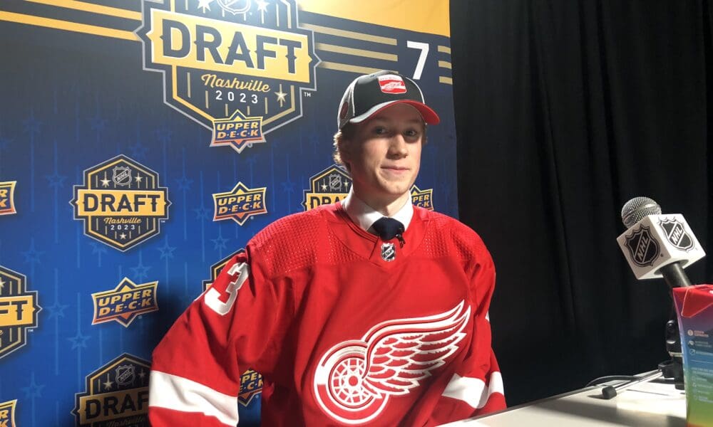 Nate Danielson, Red Wings prospect