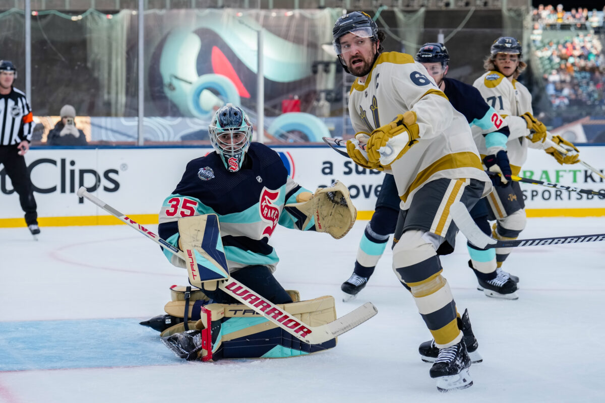 Joey Daccord Seattle Kraken Mark Stone Vegas Golden Knights