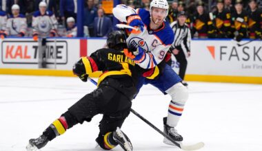 McDavid suspended three games for cross-checking Vancouver’s Conor Garland in the head