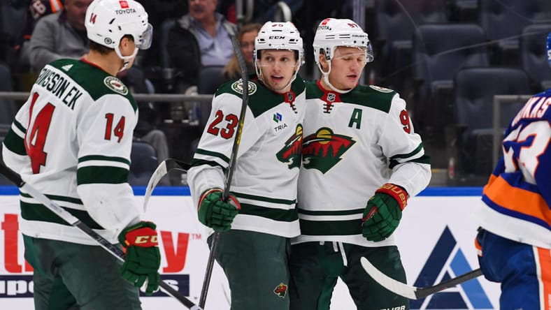 Marco Rossi, Kirill Kaprizov : Minnesota Wild at New York Islanders