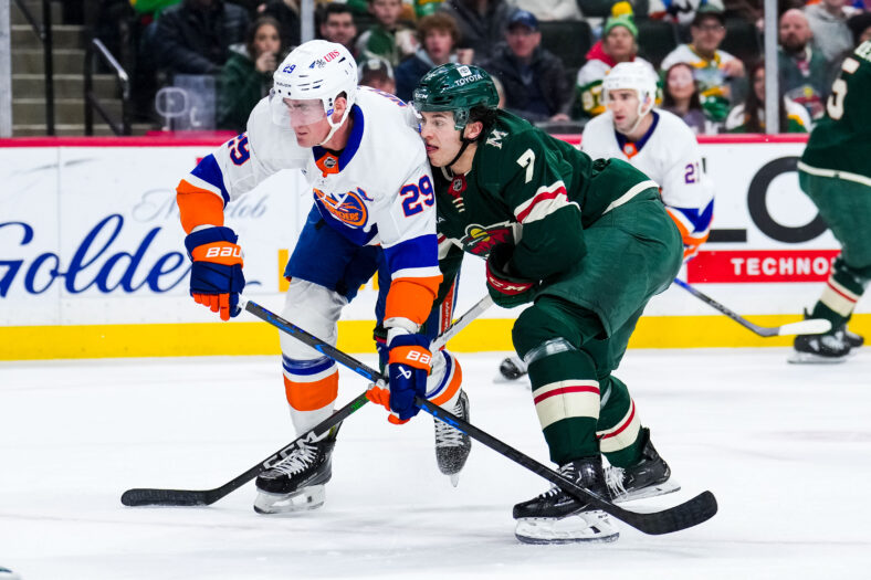 Minnesota natives Brock Nelson and Brock Faber: New York Islanders at Minnesota Wild