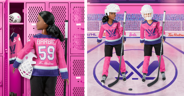 Barbie Joins Women's Hockey Team With Assist From Tim Hortons