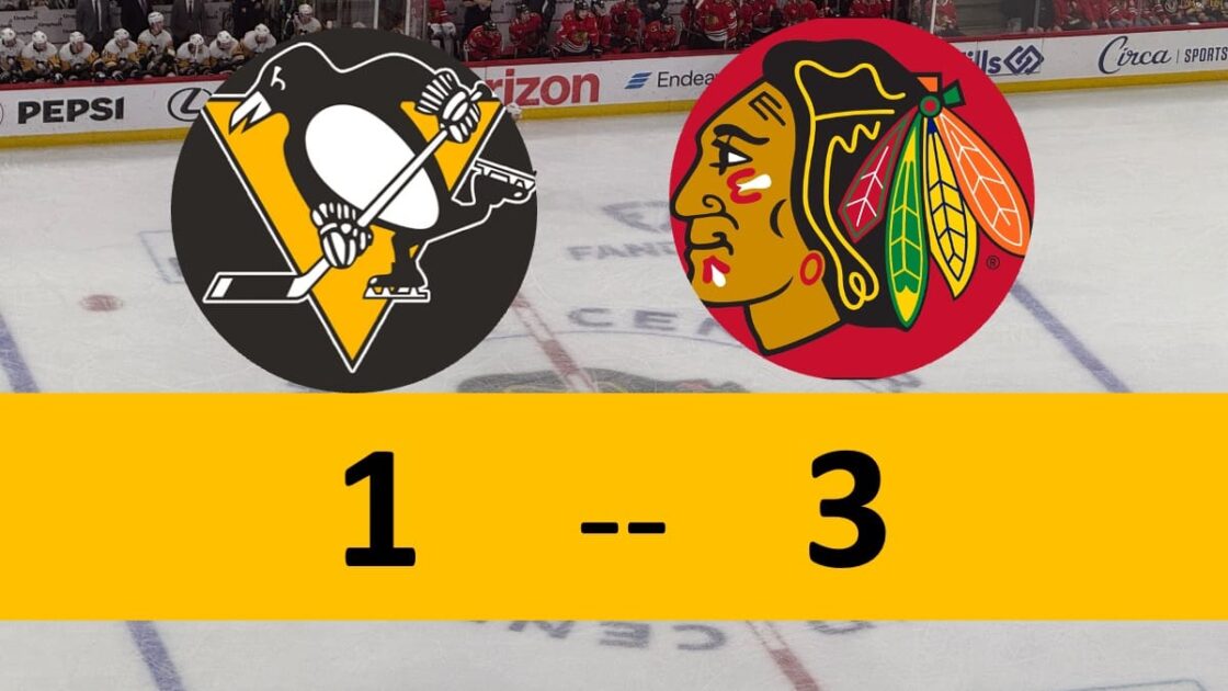 Pittsburgh Penguins Game Lose 3-1 Chicago Blackhawks