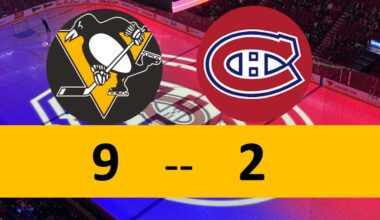 Penguins Blowout, The Good Kind; Rust Hat Trick, Pens Stomp Canadiens