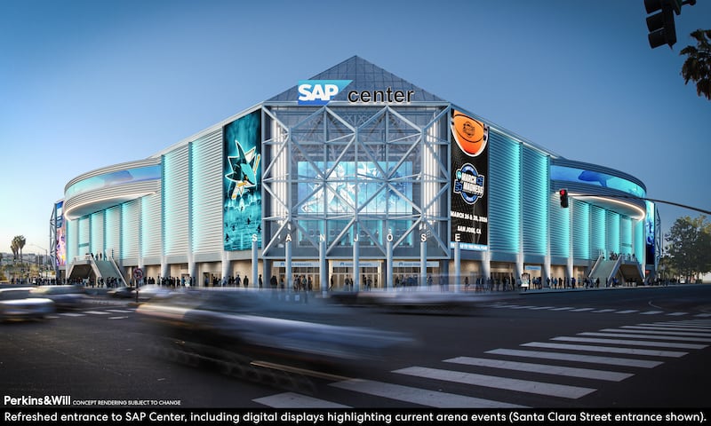 San Jose Sharks SAP Center renderings