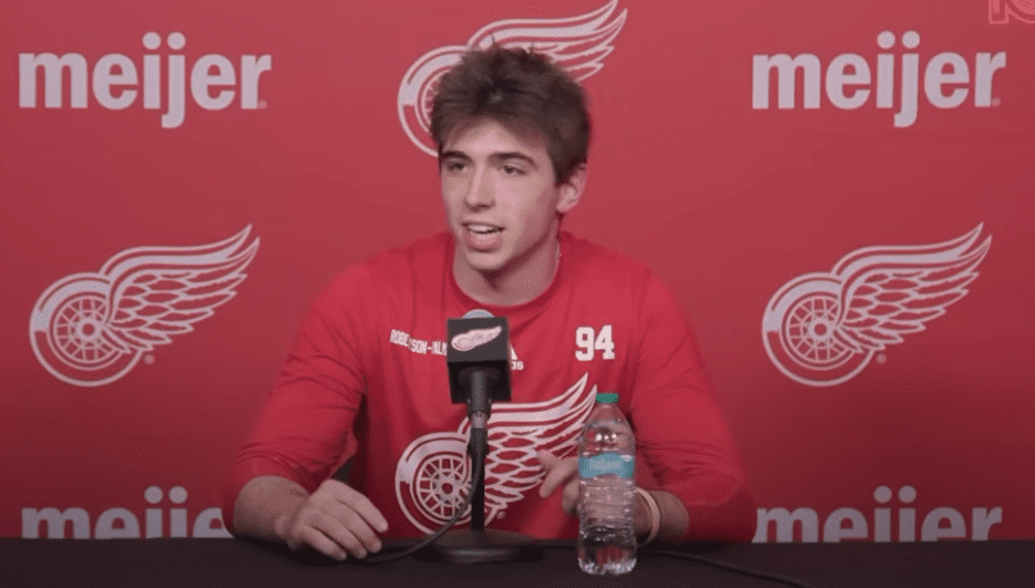 Grayden Robertson-Palmer, Red Wings prospect