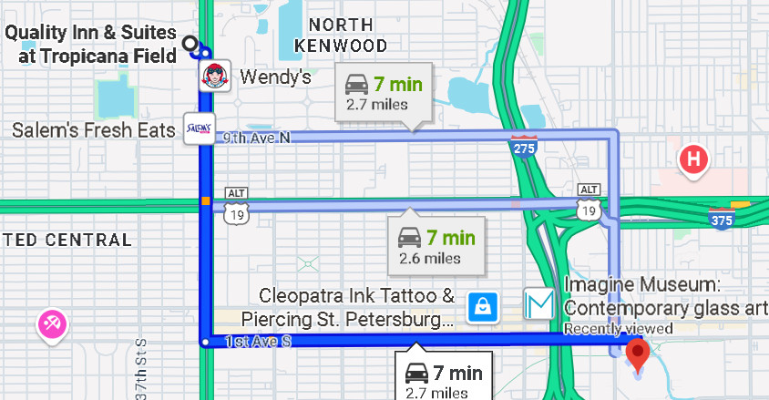 Don’t do this. 2.7 miles is sometimes a lot further than you think.