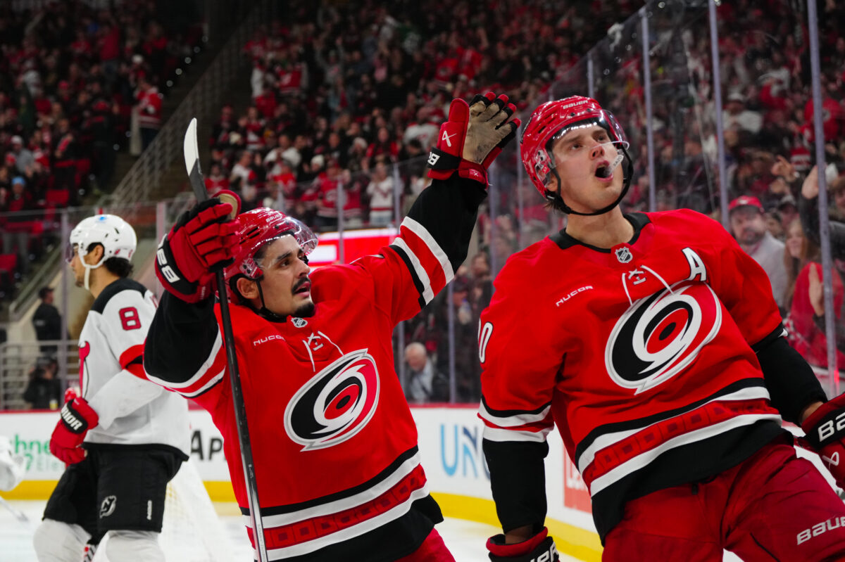 Hurricanes' Seth Jarvis & Sebastian Aho Duo Is Underrated - The Hockey Writers - Carolina Hurricanes