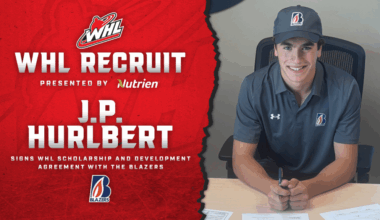 Kamloops Blazers sign 2026 NHL Draft top prospect J.P. Hurlbert