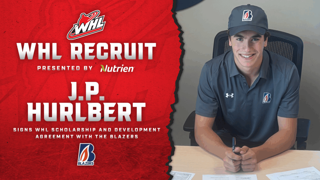 Kamloops Blazers sign 2026 NHL Draft top prospect J.P. Hurlbert
