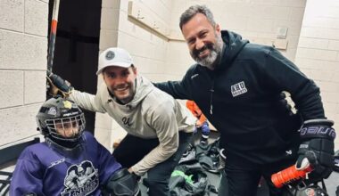 Valentino “Tino” Beckmann (left), Eddie Lack (center) and Ryan Beckmann (right) Ultimate Goalie...