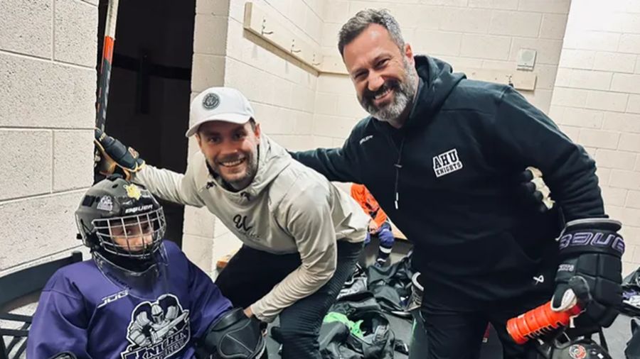 Valentino “Tino” Beckmann (left), Eddie Lack (center) and Ryan Beckmann (right) Ultimate Goalie...