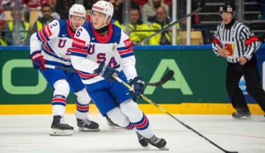 Following a disappointing season for the Bruins, Mason Lohrei won gold with the United States at the world championships in May.