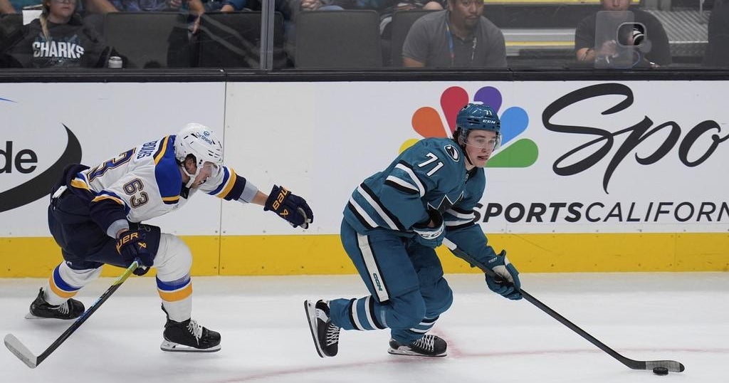 Blues spoil Celebrini's impressive debut with 5-4 overtime win over the Sharks