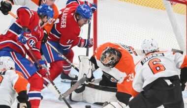 Philadelphia Flyers lose 3-2, Montreal Canadiens extend their winning streak to 4 games