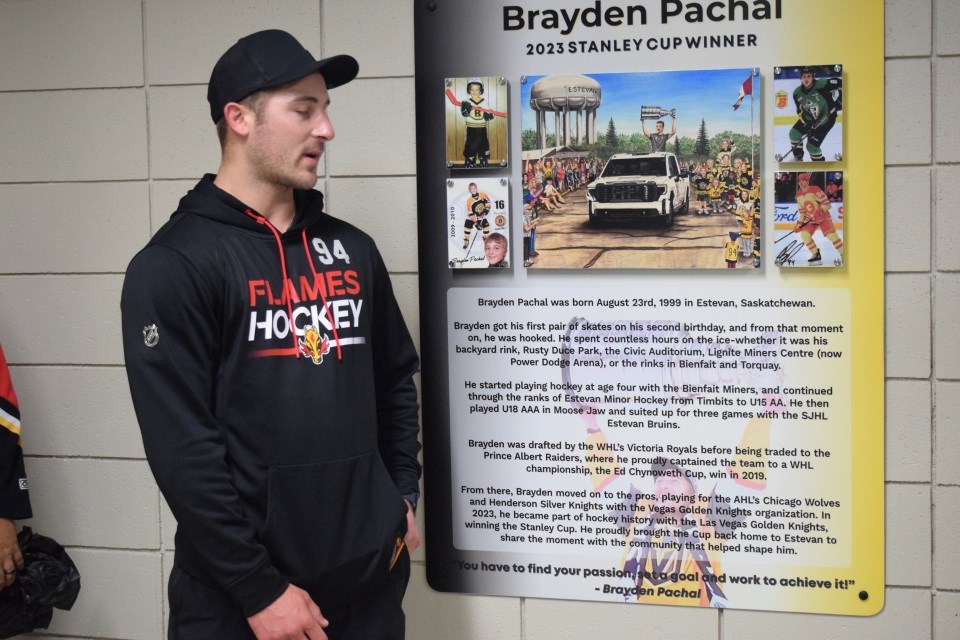 Photos and video: Estevan celebrates Brayden Pachal's success