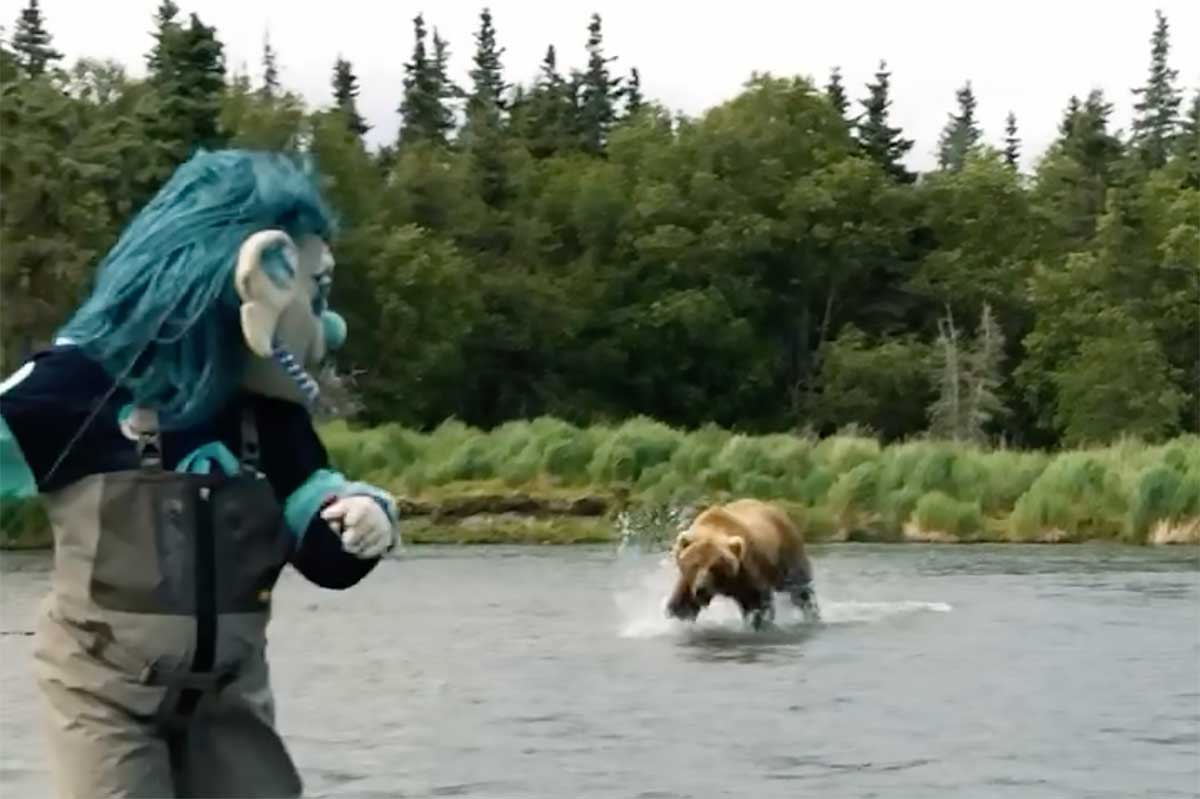 Seattle Kraken mascot Buoy has ‘close call’ with bear while filming content in Alaska