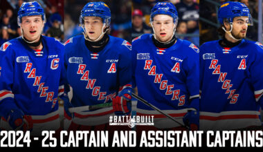 Rangers Announce Captain and Leadership Team for the 2024-25 Season