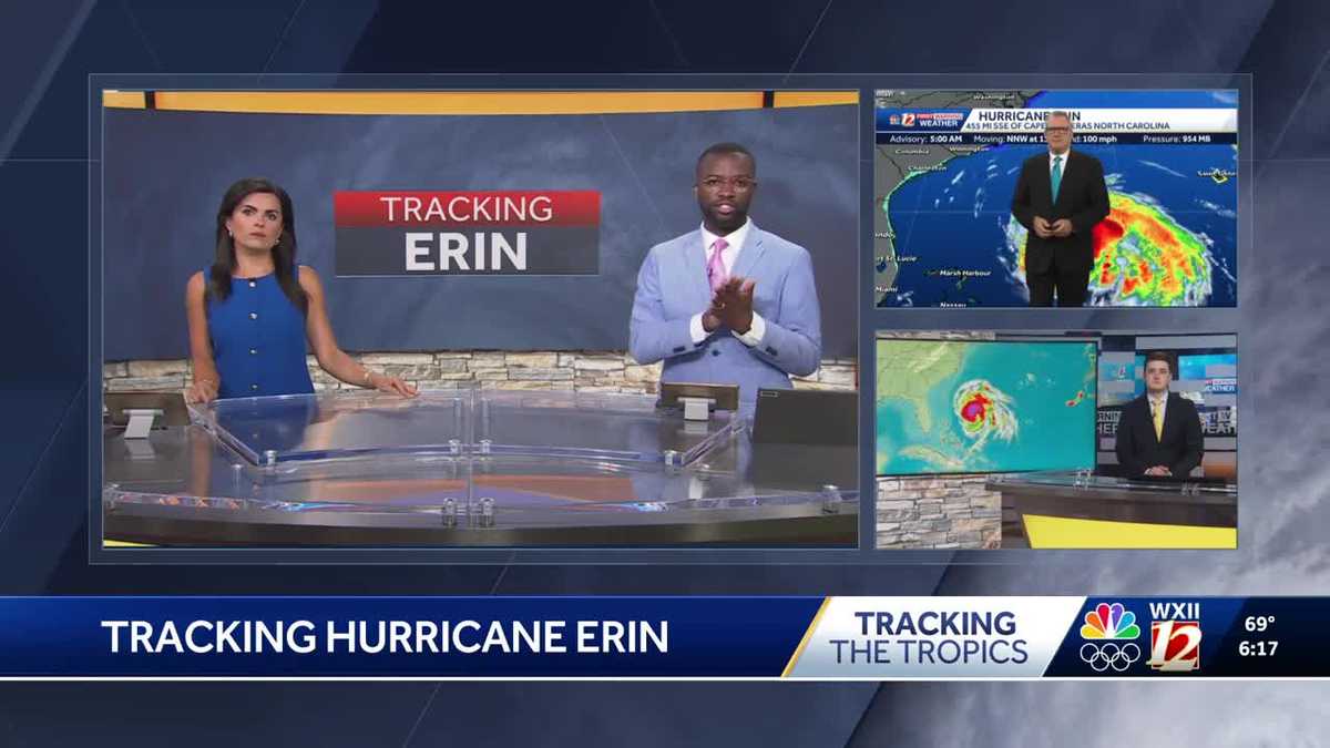 Hurricane Erin is expanding as it nears the North Carolina Coast
