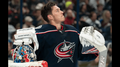 Columbus Blue Jackets goalie Elvis Merzlikins gets tattoo in memory of late teammate Johnny Gaudreau