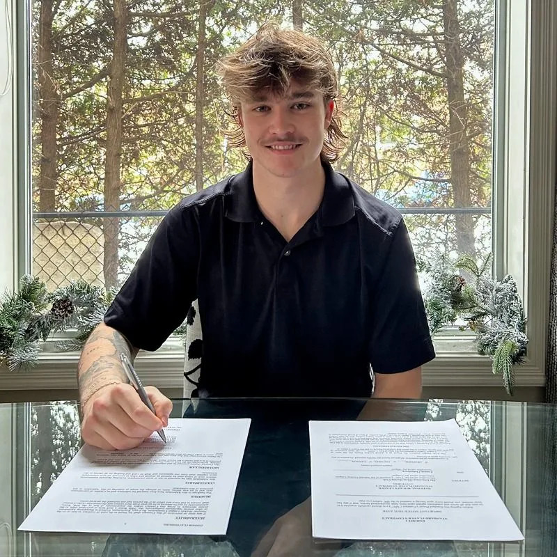  Connor Clattenburg signs pro contract