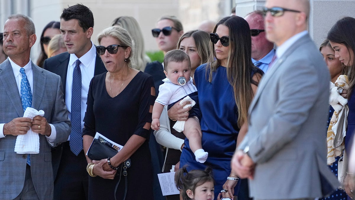 Gaudreau family at funeral