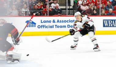 Last-place Blackhawks fall short to Carolina Hurricanes
